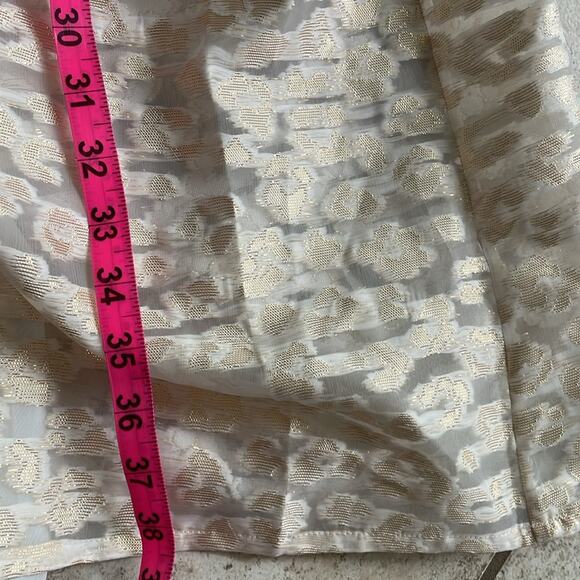 Anthropologie Pankaj & Nidhi Burnout Shimmer Maxi Skirt - Picture 13 of 15